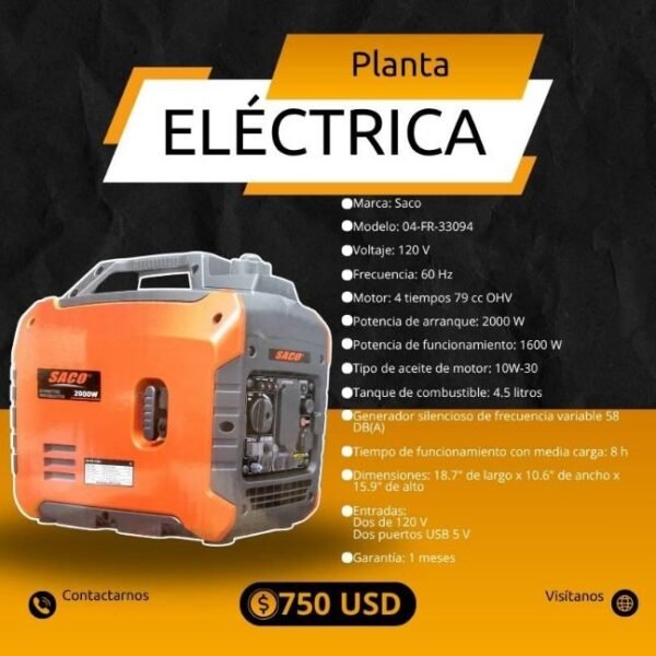 Planta Eléctrica Saco