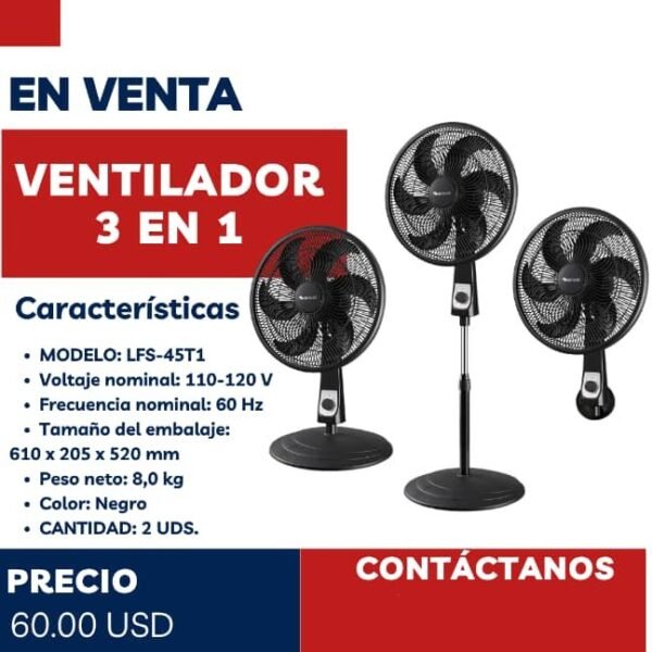 Ventilador 3 en 1