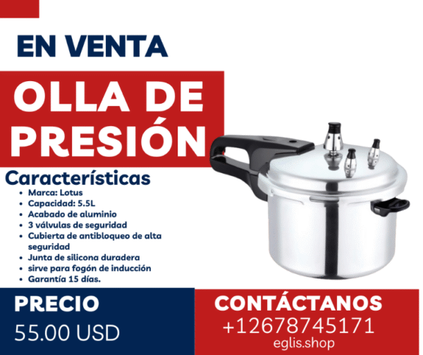 Olla de presión de inducción 5.5L