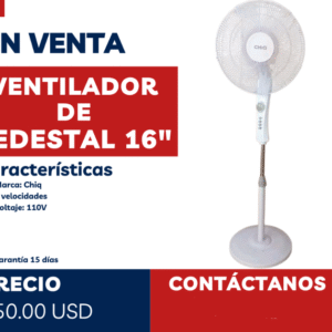 Ventilador de pedestal 16"