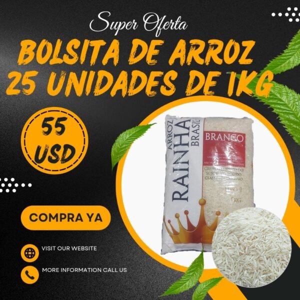 Bolsita de Arroz 25kg